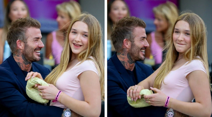 Photos of David Beckham With Daughter Harper Cause a Big Stir