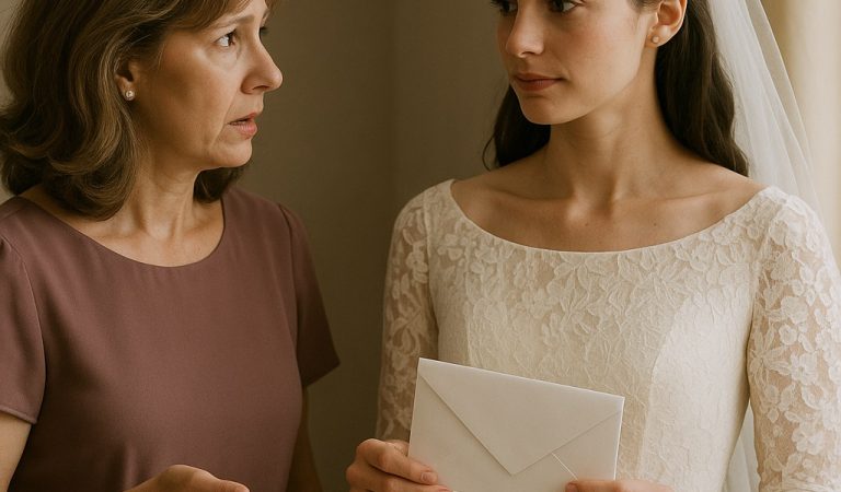 An Hour Before My Son’s Wedding, His Fiancée Gave Me a Letter to Hand Him—What Happened Next Left Me Speechless