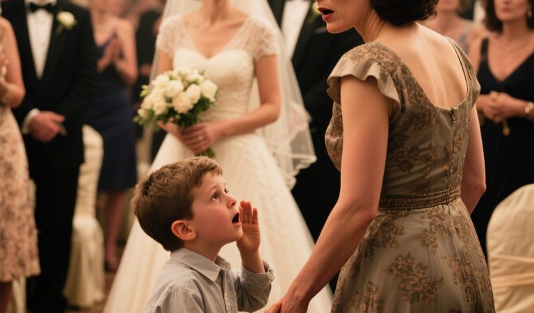 During my sister’s wedding, my 7-year-old son grabbed my hand and whispered – “Mom, we need to leave! Now!”