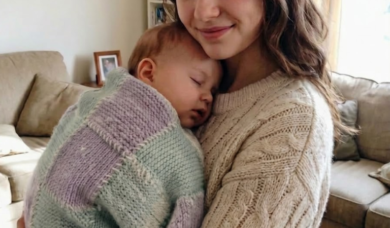 I Knitted a Blanket from My Late Mom’s Sweaters for My Baby Brother — My Stepmom Threw It in the Trash, but Grandma Put Her in Her Place