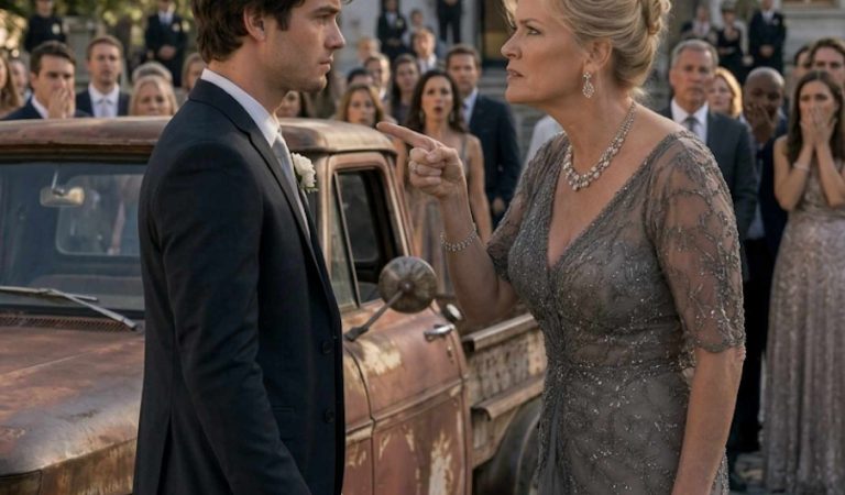 My future mother-in-law h^…mili@@@@ted me outside my own wedding because of my old truck