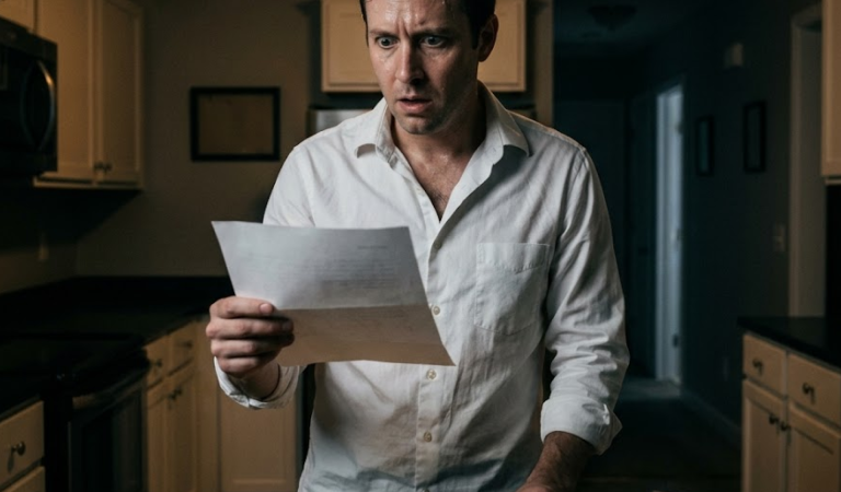 I left my exhausted wife alone with our newborn and spent the day shopping for another woman — when I got home, she was gone and left an envelope that made my stomach drop