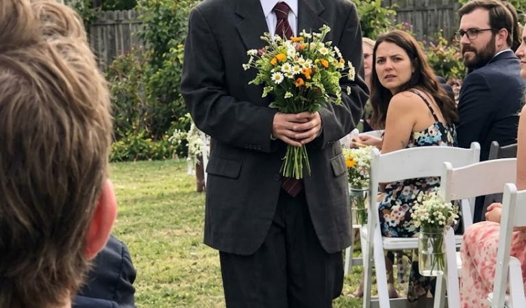 My Fiancée Walked Down the Aisle in an Oversized Old Suit — When I Saw the Writing Inside the Cuff, I Broke Down in Tears