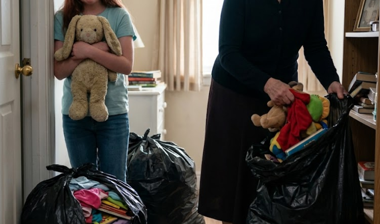 My mother-in-law used our emergency key to move my sister-in-law’s family in, packed my 12-year-old daughter’s things into trash bags, and said, “four kids need her room more”